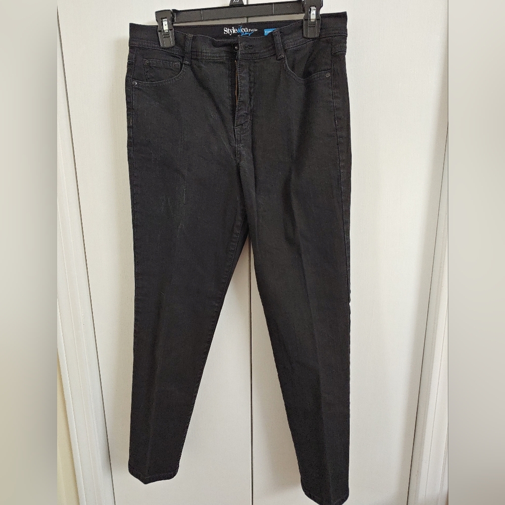 Style & Co. Jeans - Black Straight Leg Jeans - Size 12P